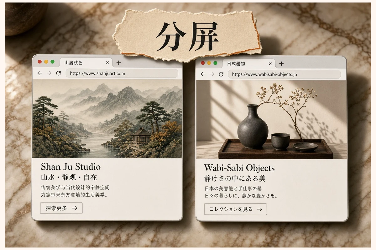 分屏浏览示意